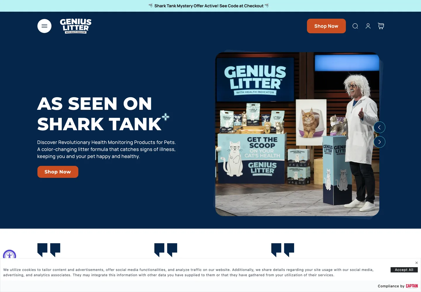 Genius Litter website direction