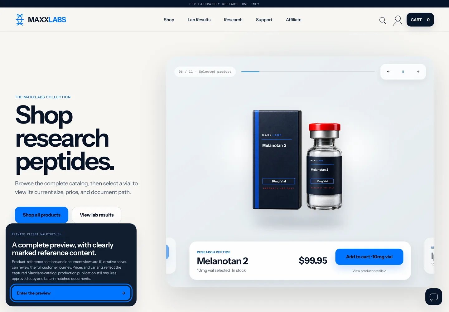 Maxx Laboratories website direction