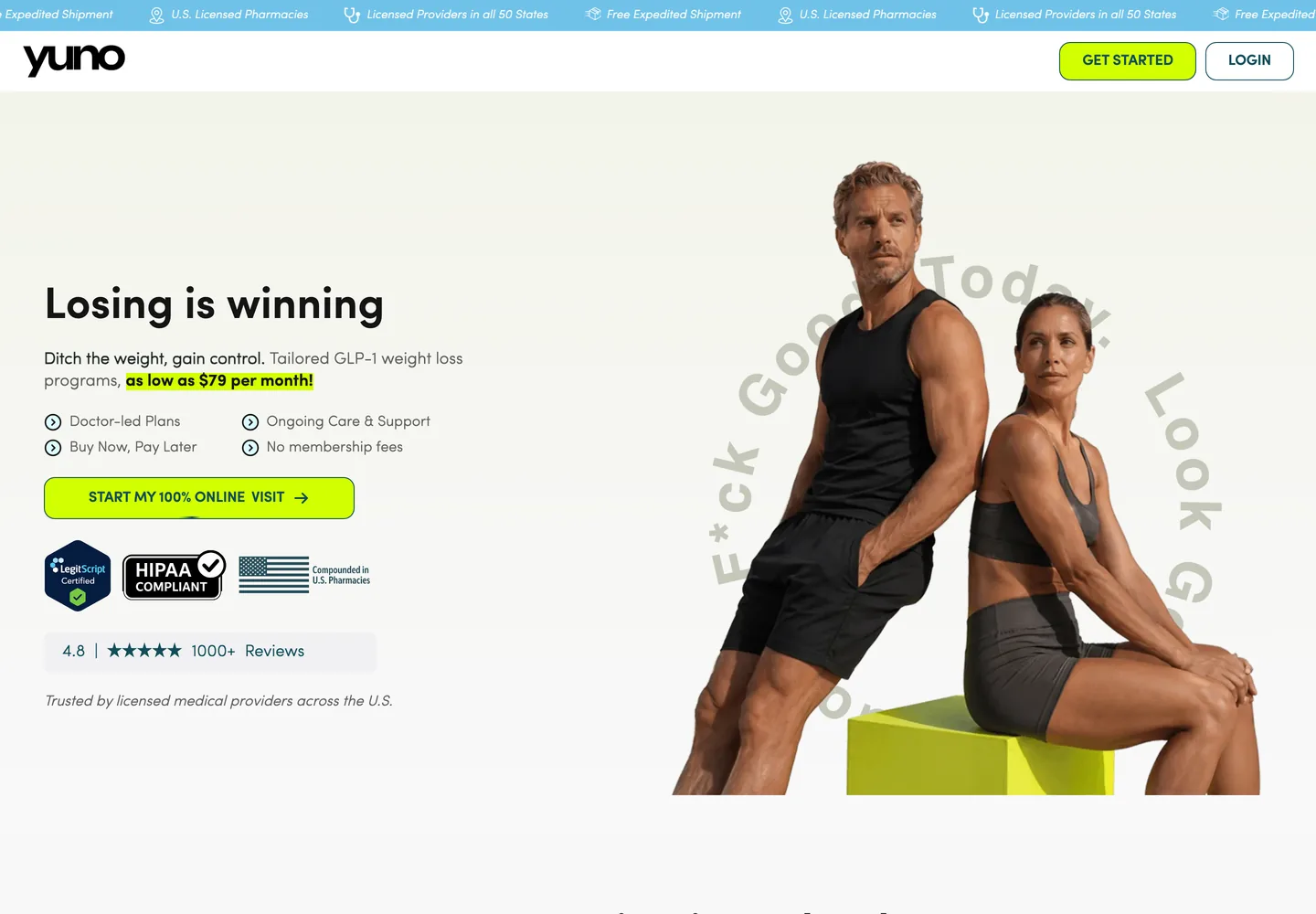 Yuno website direction